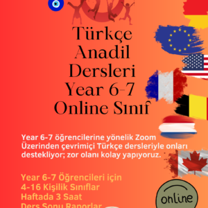 Türkçe Anadil Dersleri Year 6-7  Online Sınıf